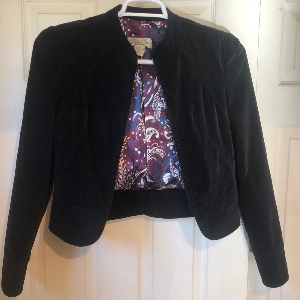 Lucky brand velvet jacket